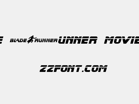 Blade Runner Movie Font