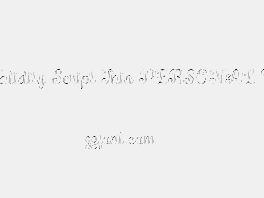 Validity Script Thin PERSONAL U