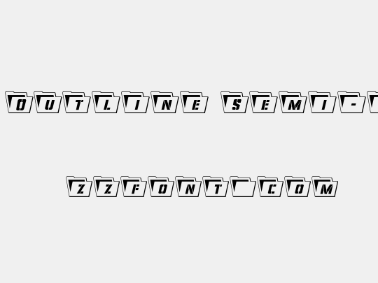 Eyes Only Outline Semi-Condensed