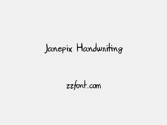 Janepix Handwriting