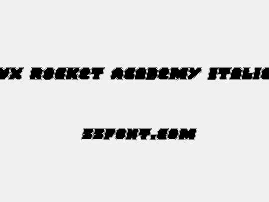 VX Rocket Academy Italic