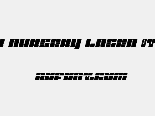 Star Nursery Laser Italic