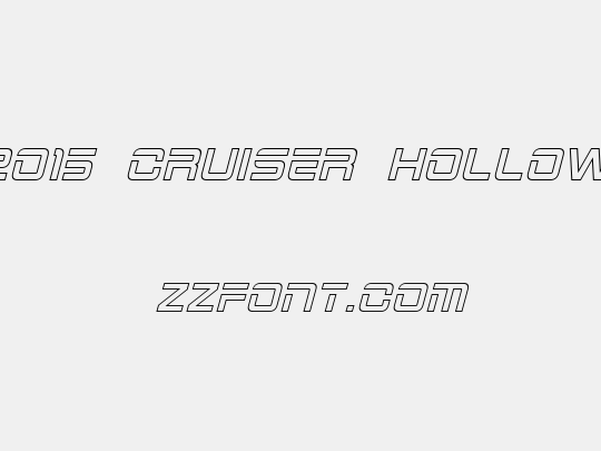 2015 Cruiser Hollow