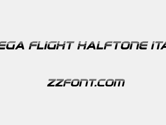 Omega Flight Halftone Italic