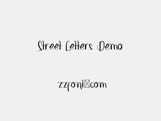 Street Letters Demo