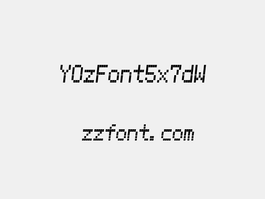YOzFont5x7dW