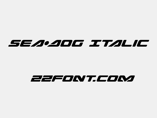 Sea-Dog Italic