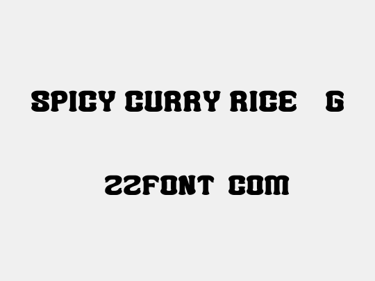 Spicy Curry Rice__G