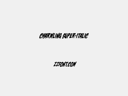 Charmling Super-Italic