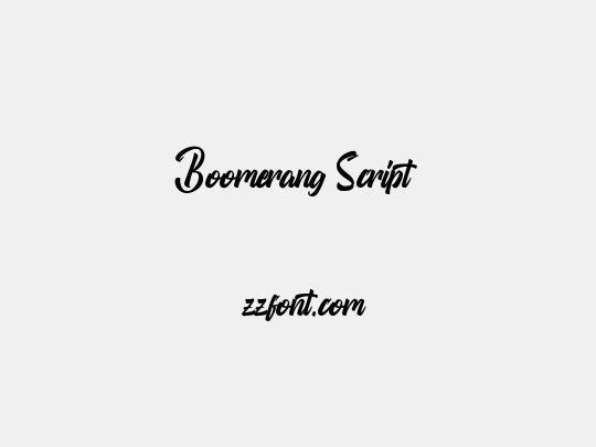 Boomerang Script