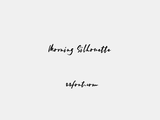 Morning Silhouette