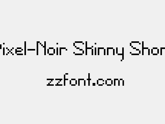 Pixel-Noir Skinny Short