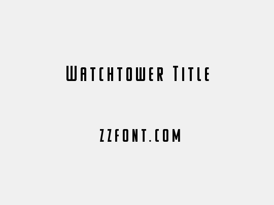Watchtower Title