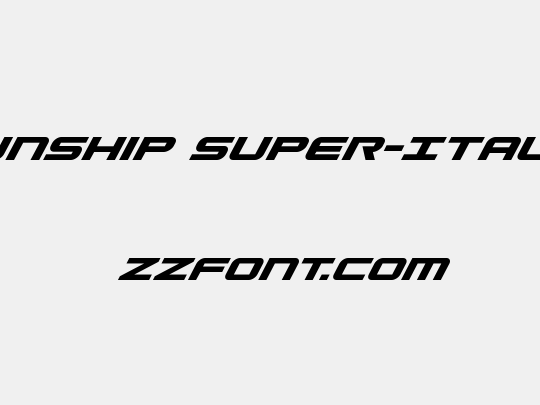 Gunship Super-Italic