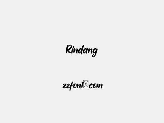 Rindang