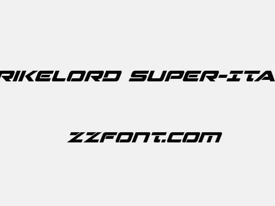 Strikelord Super-Italic
