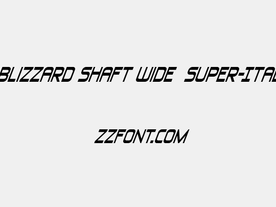 Blizzard Shaft Wide  Super-Ital
