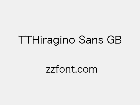TTHiragino Sans GB