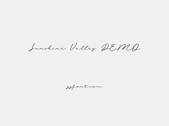 Sunshine Valley DEMO