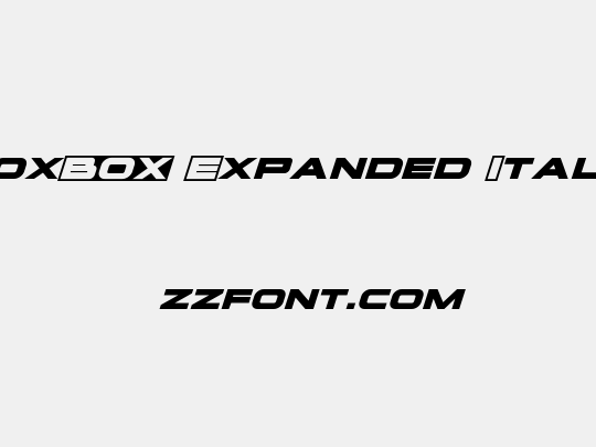 voxBOX Expanded Italic