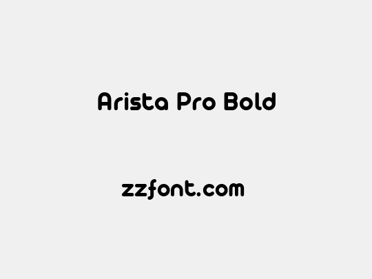 Arista Pro Bold