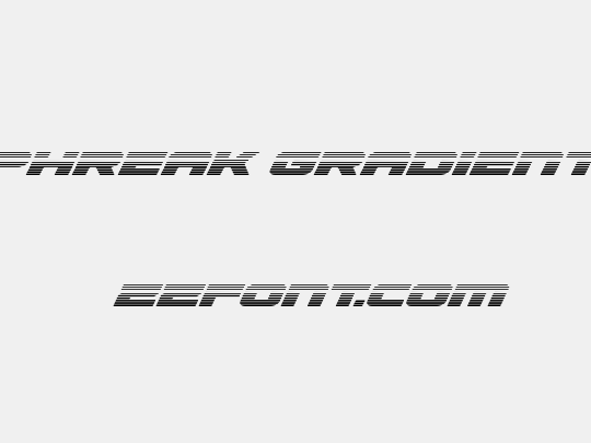 Speed Phreak Gradient Italic