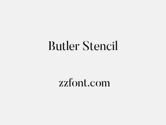Butler Stencil