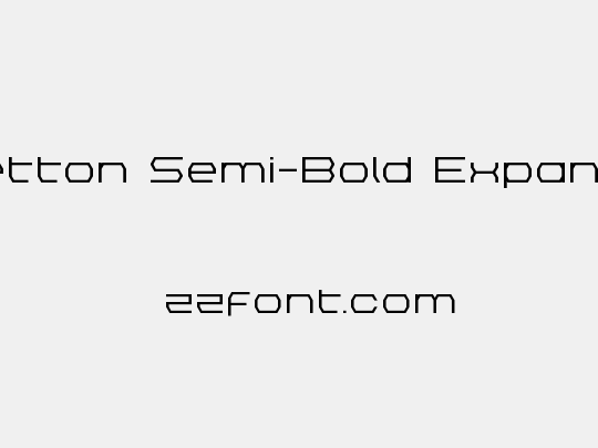 Bretton Semi-Bold Expanded