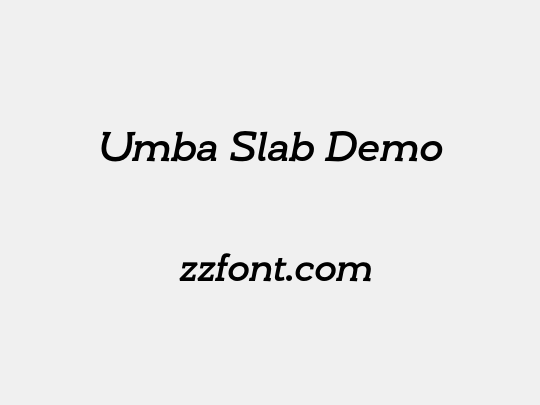 Umba Slab Demo