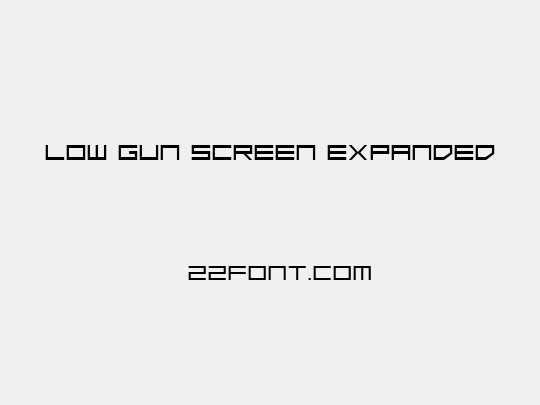 Low Gun Screen Expanded