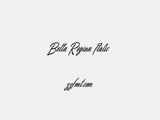 Bella Regina Italic