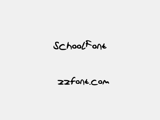 SchoolFont