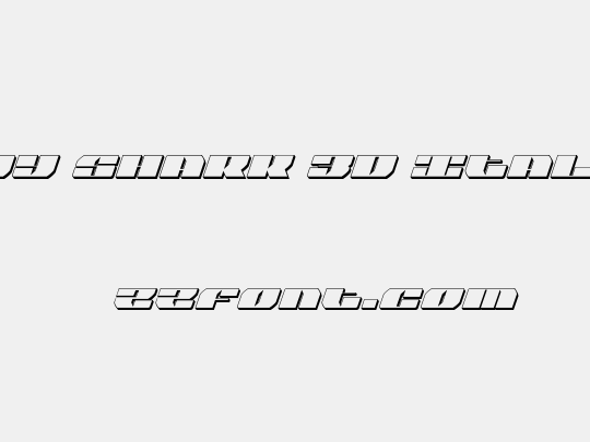 Joy Shark 3D Italic