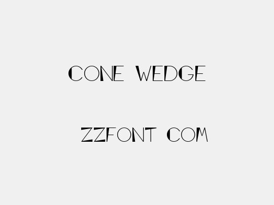 Cone Wedge