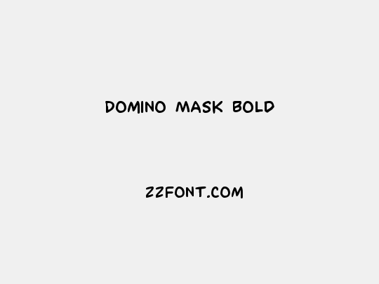 Domino Mask Bold