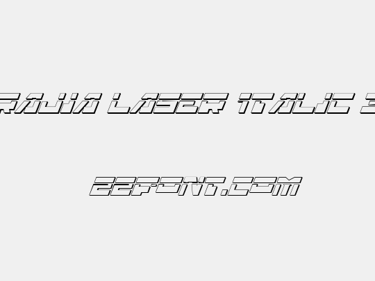 Trajia Laser Italic 3D