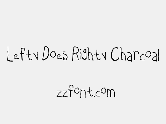 Lefty Does Righty Charcoal