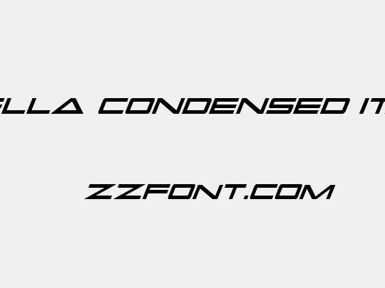 Capella Condensed Italic