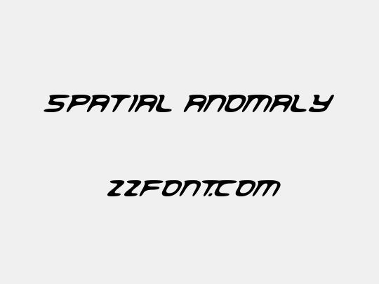 Spatial Anomaly