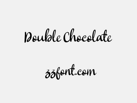 Double Chocolate