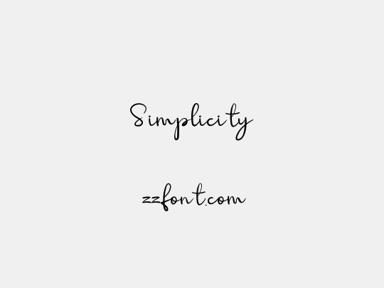 Simplicity