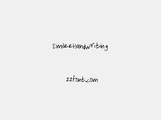 EmileeHandwriting