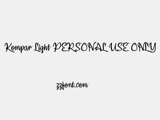 Kompar Light PERSONAL USE ONLY