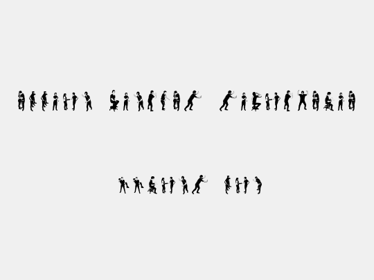 accion dingbat tipografia