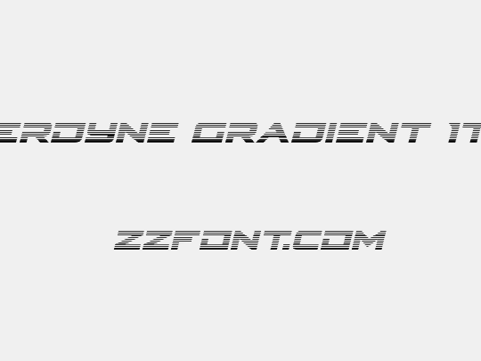 Cyberdyne Gradient Italic