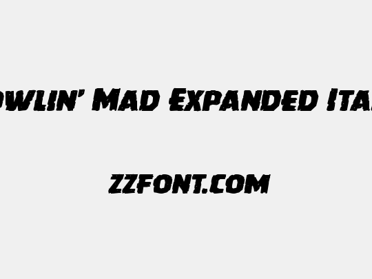 Howlin' Mad Expanded Italic