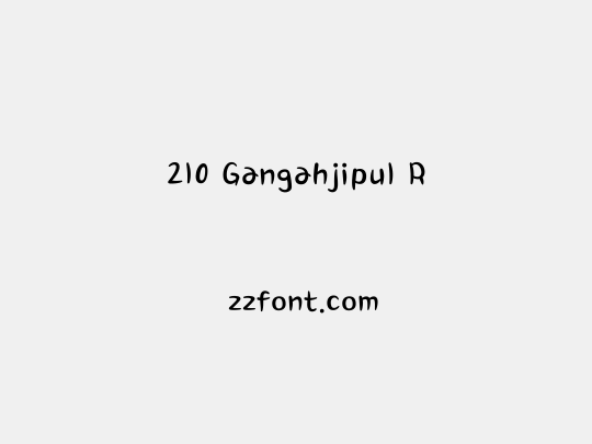 210 Gangahjipul R