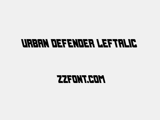 Urban Defender Leftalic