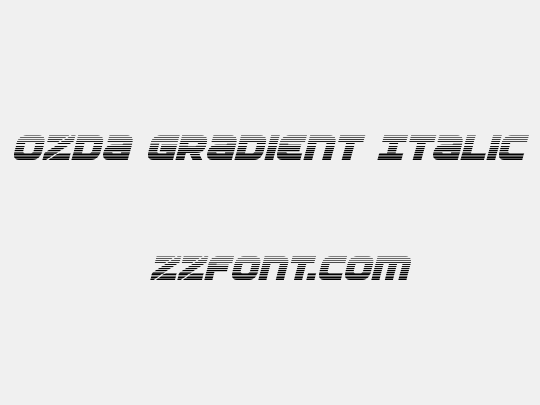 Ozda Gradient Italic