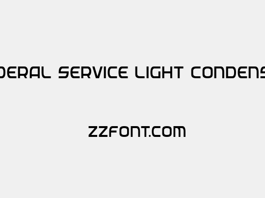 Federal Service Light Condensed